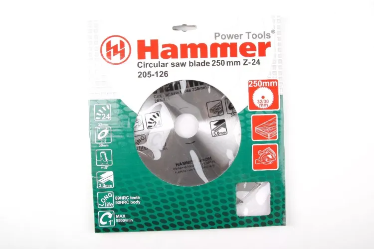 Диск пильный твердосплавный HAMMER Ф250х30мм 24зуб. купить в Ханты-Мансийске