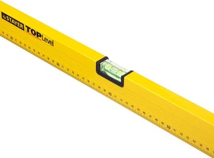 Уровень STAYER &quot;STANDARD&quot; &quot;TOPLevel&quot;, коробчатый, 2 противоударных ампулы, линейка, 100см 3460-100_z03 купить в Ханты-Мансийске