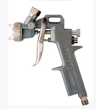 Пневматический краскопульт с верхним бачком V= 0,6 л + сопла диаметром 1.2, 1.5 и 1.8 мм  MATRIX 57314 купить в Ханты-Мансийске