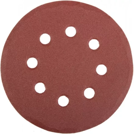 Круг шлифовальный универсальный STAYER "MASTER" из абразивной бумаги на велкро основе, 8 отверстий, Р180, 125мм, 5шт 35452-125-180 купить в Ханты-Мансийске