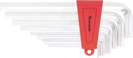 Набор ключей шестигранных имбусовых HEX, 1,5–10 мм, CrV,  9 шт.,  экстра-длин,  сатин  MATRIX 16409 купить в Ханты-Мансийске