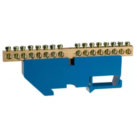 Шина СВЕТОЗАР нулевая на DIN-изоляторе, макс. ток 100А, 5,2мм, 16 полюсов 49807-16 купить в Ханты-Мансийске