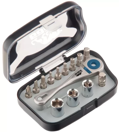 Реверсивная трещотка с набором бит и торцевыми головками, 14 шт БАРС 13313 купить в Ханты-Мансийске