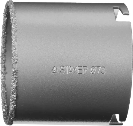 Коронка STAYER "PROFESSIONAL" кольцевая с карбидно-вольфрамовой крошкой, d=73мм 33345-73 купить в Ханты-Мансийске