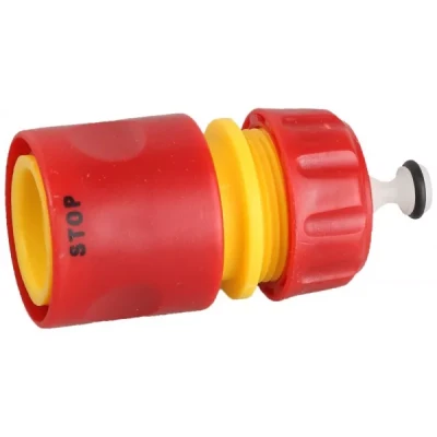 Соединитель с автостопом GRINDA из ударопрочной пластмассы, 1/2" 8-426329_z01