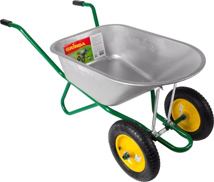 Тачка GRINDA садово-строительная двухколесная, 90 л, грузоподъемность 180 кг 422397_z01 купить в Ханты-Мансийске