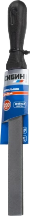 Напильник СИБИН плоский с пластиковой рукояткой, 200мм 16701-20 купить в Ханты-Мансийске