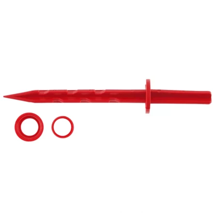 Колышек 20см с установочным кольцом для крепления укрывного материала и пленки 10шт красный PALISAD 64434 купить в Ханты-Мансийске