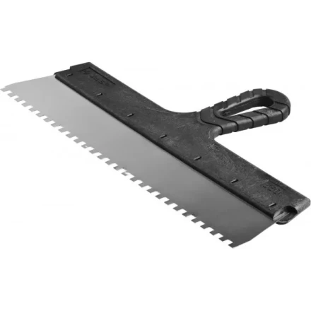 Шпатель ЗУБР &quot;МАСТЕР&quot; ФАСАДНЫЙ, нержавеющее полотно, 350мм, зуб 6х6мм 10078-35-06 купить в Ханты-Мансийске