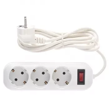 Удлинитель бытовой серия EF, с заземлением и выключателем, 5м, 3 роз., 10A Stern 95773 купить в Ханты-Мансийске