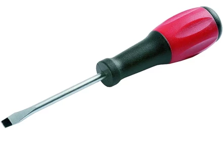 Отвертка ЗУБР &quot;МАСТЕР&quot;, хром-ванадиевая сталь, эргономичная двухкомпонентная рукоятка, SL 8,0х150мм 25231-08-15 купить в Ханты-Мансийске