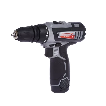 Аккумуляторная дрель-шуруповерт со съемным патроном ИНТЕРСКОЛ ДА-12ЭР-02 КОМБИ Li-ion (2 х 1,5Ач) купить в Ханты-Мансийске