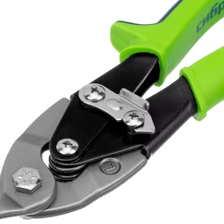 Ножницы по металлу, Сибртех 250 мм, левый рез, сталь С55, двухкомпонентные рукоятки, 78338 купить в Ханты-Мансийске