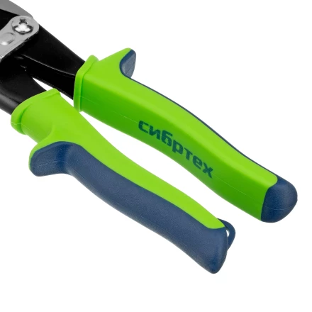 Ножницы по металлу, Сибртех 250 мм, левый рез, сталь С55, двухкомпонентные рукоятки, 78338 купить в Ханты-Мансийске