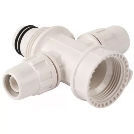 Коллектор ЗУБР "ШиреФит" сборный крестовой "внутренняя резьба - штуцер с гайкой - штуцер с гайкой", 20мм х 16мм 51518-20-16-20 купить в Ханты-Мансийске