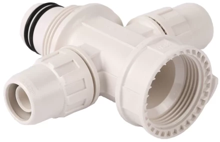 Коллектор ЗУБР "ШиреФит" сборный крестовой "внутренняя резьба - штуцер с гайкой - штуцер с гайкой", 20мм х 16мм 51518-20-16-20 купить в Ханты-Мансийске