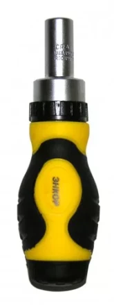 Отвертка короткая реверсивная со вставками 1/4 8 предетов Энкор 19860 купить в Ханты-Мансийске