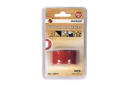 Коронка по дереву 54 мм Энкор 24614 купить в Ханты-Мансийске