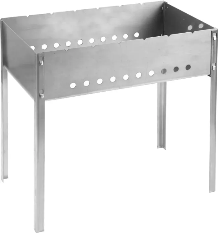 Мангал GRINDA "BARBECUE", нержавеющая сталь, толщина 1,5мм, 500х300х500мм 427784 купить в Ханты-Мансийске