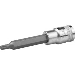 Торцовая бита-головка KRAFTOOL "INDUSTRIE QUALITAT", удлиненная, материал S2, TORX, сатинированная, 1/2", Т30 27906-30_z01