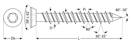 Шурупы ШБ-Х по бетону хроматированные коробка серия ПРОФЕССИОНАЛ купить в Ханты-Мансийске