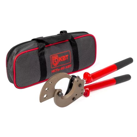 Секторные ножницы диэлектрические КВТ НСТи-40 для резки кабелей до 40 мм, проводов АС со стальным сердечником и прутков из низкоуглеродистой стали (84395) купить в Ханты-Мансийске