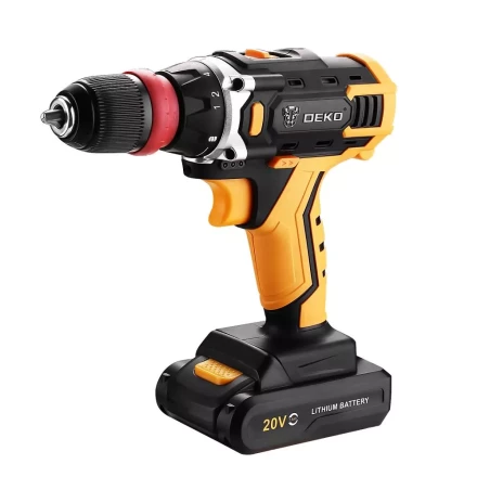 Дрель аккумуляторная DEKO DKCD20FU-Li SET3, 063-4177, со съемным патроном купить в Ханты-Мансийске