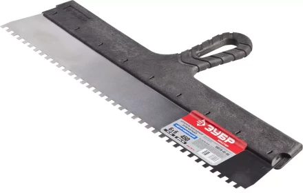 Шпатель ЗУБР &quot;МАСТЕР&quot; ФАСАДНЫЙ, нержавеющее полотно, 450мм, зуб 6х6мм 10078-45-06 купить в Ханты-Мансийске