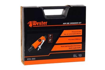 Пневматическая мини-дрель WESTER SL-10 (набор) пневматический купить в Ханты-Мансийске