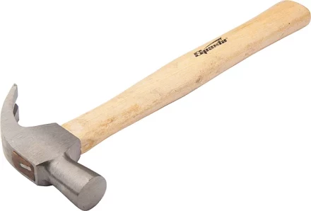 Молоток-гвоздодер 225 г боек 22 мм деревянная рукоятка SPARTA 104105 купить в Ханты-Мансийске