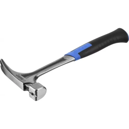 Молоток-гвоздодер ЗУБР &quot;ПРОФЕССИОНАЛ&quot; цельнокованый с магнитом и двухкомпонентной рукояткой, 580г 20258-580 купить в Ханты-Мансийске