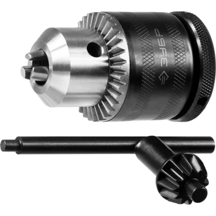 Патрон ЗУБР &quot;ЭКСПЕРТ&quot; цельнометаллический для дрели, с ключом, фиксатор, 13мм, 1/2&quot; 29082-13-1/2_z01 купить в Ханты-Мансийске