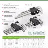 Набор ключей имбусовых Torx-Tempered, TT10-50, CrV, 9 шт., удлиненные Сибртех 123717 купить в Ханты-Мансийске