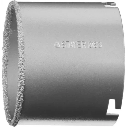 Коронка STAYER "PROFESSIONAL" кольцевая с карбидно-вольфрамовой крошкой, d=83мм 33345-83 купить в Ханты-Мансийске