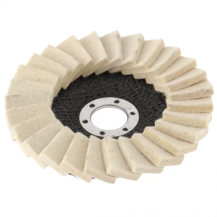 Круг полировальный лепестковый из натурального войлока 125 х 22,2 мм MATRIX артикул 75934 купить в Ханты-Мансийске