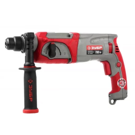 Перфоратор ЗУБР SDS-plus, реверс, 3 Дж, 0-1100 об/мин, 0-4500 уд/мин, 780Вт, кейс ЗП-780ЭК купить в Ханты-Мансийске