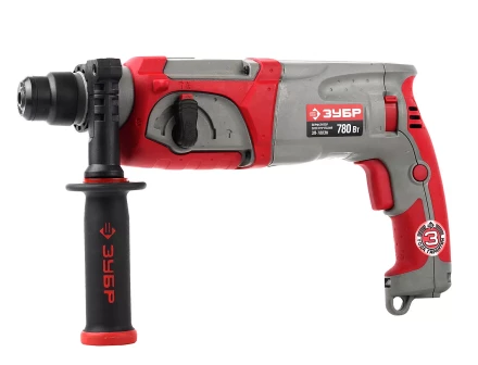 Перфоратор ЗУБР SDS-plus, реверс, 3 Дж, 0-1100 об/мин, 0-4500 уд/мин, 780Вт, кейс ЗП-780ЭК купить в Ханты-Мансийске