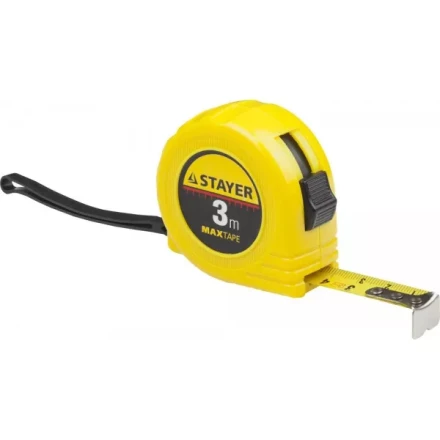 Рулетка STAYER "МASTER" "MaxTape", пластиковый корпус, 3м/16мм 34014-03-16 купить в Ханты-Мансийске