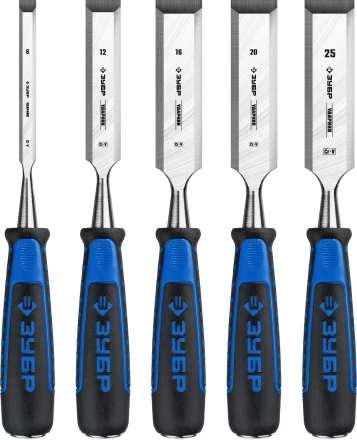 ЗУБР Ударник, 5 предм, набор стамесок-долот, Профессионал (18097-H5) купить в Ханты-Мансийске