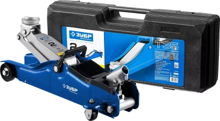 Домкрат гидравлический подкатной T35, 2т, 85-330мм, в кейсе, ЗУБР Профессионал 43056-2-K купить в Ханты-Мансийске