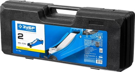 Домкрат гидравлический подкатной T35, 2т, 85-330мм, в кейсе, ЗУБР Профессионал 43056-2-K купить в Ханты-Мансийске