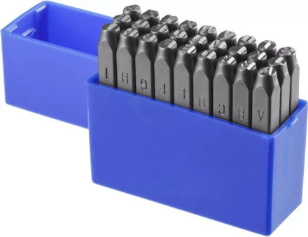 Клейма ЗУБР буквенные латинские, шрифт 5мм 21505-05_z01 купить в Ханты-Мансийске