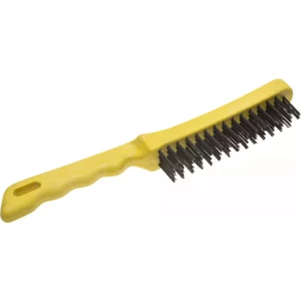 Щетка STAYER &quot;MASTER&quot; проволочная стальная с пластмассовой ручкой, 4 ряда 35015-4 купить в Ханты-Мансийске