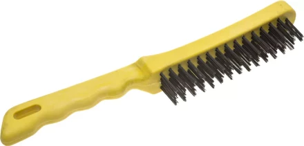 Щетка STAYER &quot;MASTER&quot; проволочная стальная с пластмассовой ручкой, 4 ряда 35015-4 купить в Ханты-Мансийске