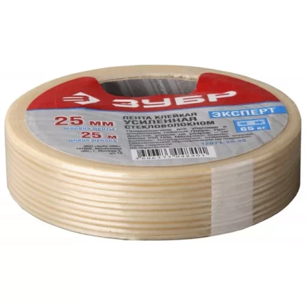 Лента ЗУБР &quot;ЭКСПЕРТ&quot; клеящая однонаправленная, усиленная стекловолокном, 12мм х 50м 12071-12-50 купить в Ханты-Мансийске