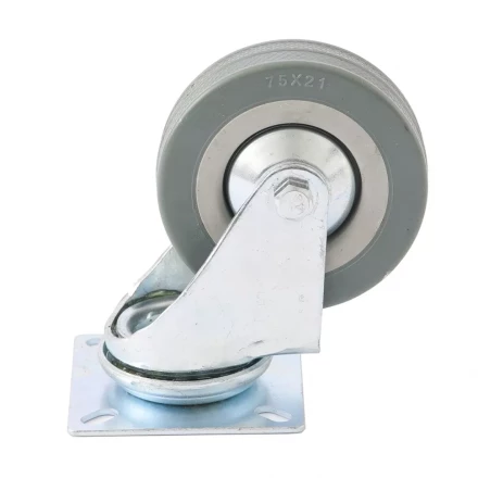 Колесо поворотное d-50 мм крепление  платформенное СИБРТЕХ артикул 68713 купить в Ханты-Мансийске