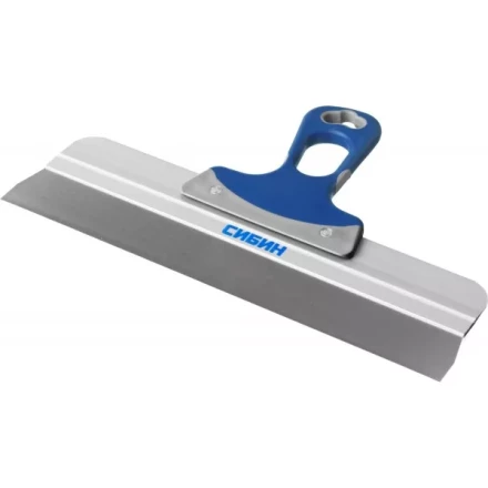 Шпатель СИБИН ФАСАДНЫЙ нержавеющий, алюминиевая направляющая, 2к ручка, 350мм 10085-35 купить в Ханты-Мансийске