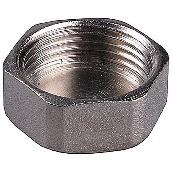 Заглушка GENERAL FITTINGS никелированная латунь, 6-ти гранная головка, внутренняя резьба, 1" 51097-1 купить в Ханты-Мансийске