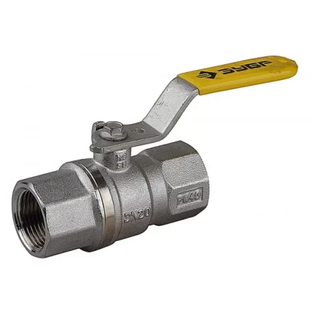 Кран шаровой ЗУБР полнопроход газовый &quot;мама-мама&quot;, ручка, хромиров латунь, 3/4&quot; 4-51720-C-3/4 купить в Ханты-Мансийске