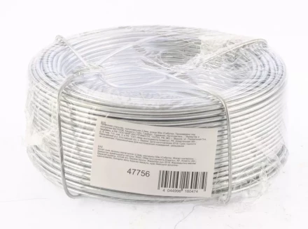 Проволока стальная оцинкованная 2,0 мм длина 50 м Сибртех 47756 купить в Ханты-Мансийске